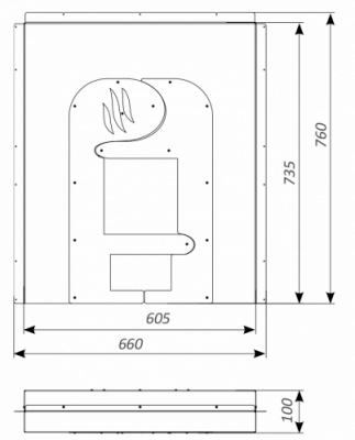 Разделительный экран Long утепленный