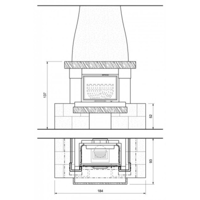 Каминная облицовка Palazzetti Avignone Каминная облицовка Palazzetti Avignone