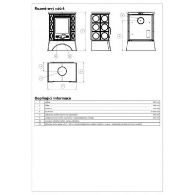 Печь-камин ABX Helvetia LP, с чугунной топкой (зеленый)