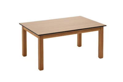 Журнальный столик 4SIS Канны из HPL 90х60х40, Основание дуб, цвет столешницы "дуб"