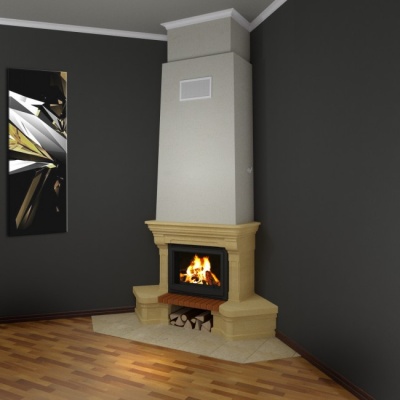 Каминная облицовка Supra-Russia TANGO SR, с каменной балкой Каминная облицовка Supra-Russia TANGO SR, с каменной балкой