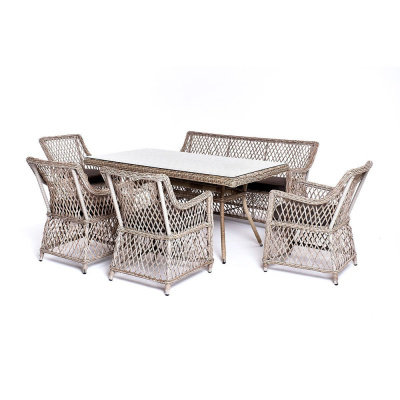 Обеденная группа 4SIS Катания на 6 персон Цвет: бежевый