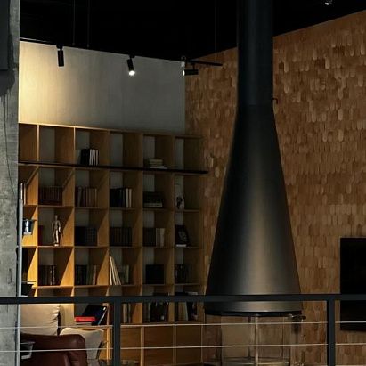 Центральный камин Fireline Glass (Проект)