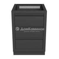 Тумба с двумя выдвижными ящиками и фальш-панелью 610 Черный