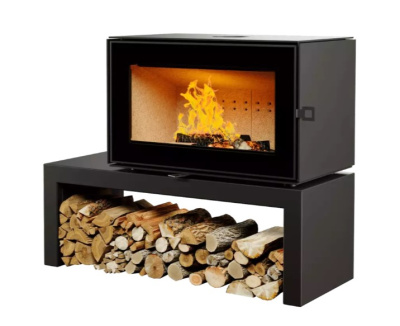 АСТОВ Печь-камин КУБ 800 на подиуме АСТОВ Печь-камин КУБ 800 на подиуме