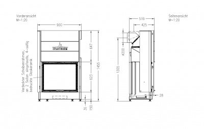 Каминная топка Spartherm Varia Sh 4S Каминная топка Spartherm Varia Sh 4S
