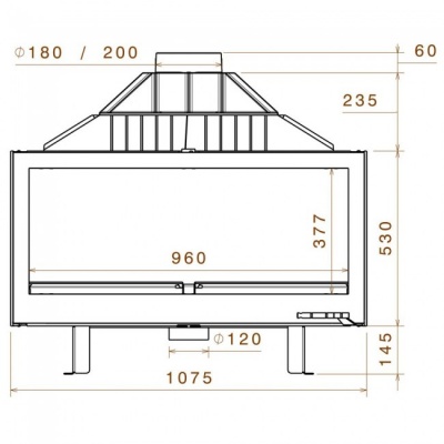 Каминная топка Liseo Castiron LCI 11 G4