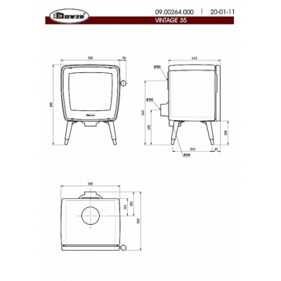 Печь-камин Dovre Vintage 35/E12 Печь-камин Dovre Vintage 35/E12