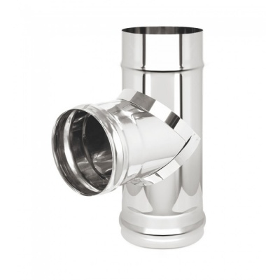 Тройник Везувий нерж. (AISI 430/0,5мм) 90 д.150 Тройник Везувий нерж. (AISI 430/0,5мм) 90 д.150