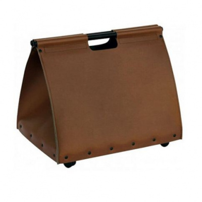 Дровница Comex 50.046M in Ecopelle Marrone H. cm.50 L cm 55X40