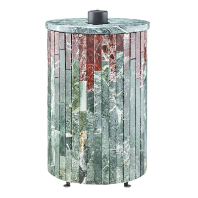 Дровяная печь Ферингер Уют-18 ПФ в облицовке Змеевик+Россо Леванте, до 18 м³ Дровяная печь Ферингер Уют-18 ПФ в облицовке Змеевик+Россо Леванте, до 18 м³