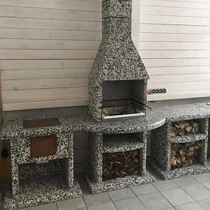 Барбекю комплекс Garden Grill BBQ с казаном и разделочным столом