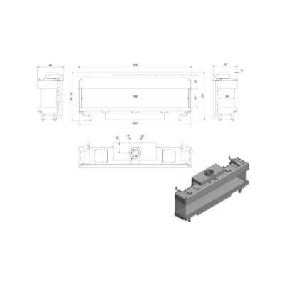 Каминная топка Kratki LEO LP 200 NG (магистральный газ) Каминная топка Kratki LEO LP 200 NG (магистральный газ)