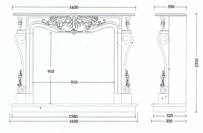 Мраморный портал Semiramide