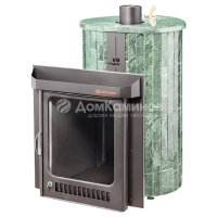 Дровяная печь Ферингер Малютка ПФ в облицовке "Верде Гватемала" наборный, до 18 м³ Дровяная печь Ферингер Малютка ПФ в облицовке "Верде Гватемала" наборный, до 18 м³