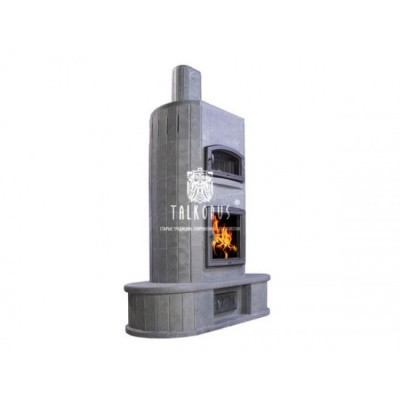 Теплонакопительная печь-камин Talkorus TYNNYRI KOMEA 23/2440 с духовкой и коробом для дымохода Теплонакопительная печь-камин Talkorus TYNNYRI KOMEA 23/2440 с духовкой и коробом для дымохода