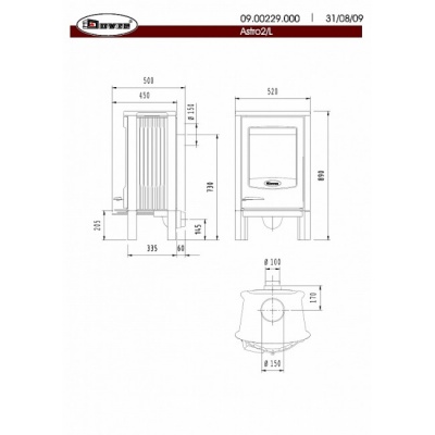 Печь-камин Dovre ASTRO 2/L Печь-камин Dovre ASTRO 2/L