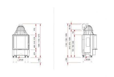 Каминная топка Schmid Pano 5551