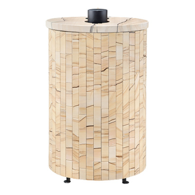 Дровяная печь Ферингер Уют-18 ПФ в облицовке "Окаменевшее дерево" наборный, до 18 м³ Дровяная печь Ферингер Уют-18 ПФ в облицовке "Окаменевшее дерево" наборный, до 18 м³