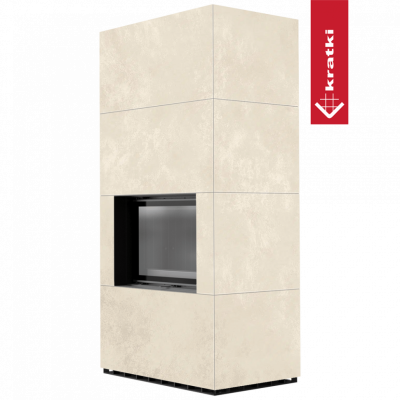 Каминокомплект Kratki PRO FLOKI BOX OXIDE BIANCO Каминокомплект Kratki PRO FLOKI BOX OXIDE BIANCO