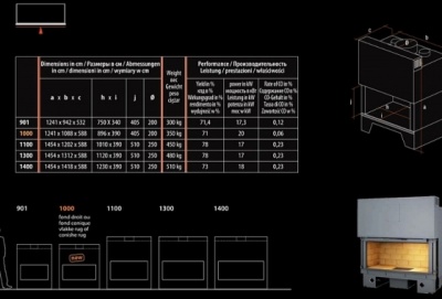 Каминная топка Totem HORIZON 1100 Каминная топка Totem HORIZON 1100