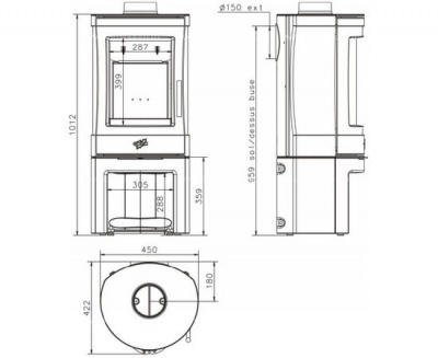 Чугунная печь Godin Silinda Чугунная печь Godin Silinda
