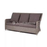 Диван 4SIS Гляссе трехместный (гиацинт) Цвет: графит