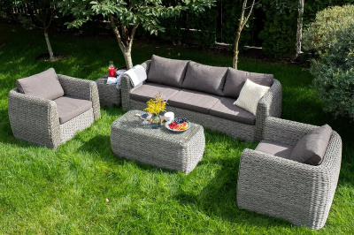 Диван трехместный 4SIS Кальяри (гиацинт) Цвет: серый Диван трехместный 4SIS Кальяри (гиацинт) Цвет: серый