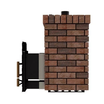 Дровяная банная печь Grill’D  Violet Retro AISI 310 Long (Камень 20 кг)