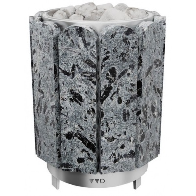 Электрическая печь ИнжКомЦентр ВВД Премьера в камне серпентинит Премиум 24 кВт