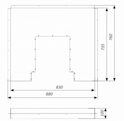 Разделительный экран Window утепленный