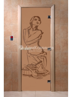 Дверь для саун DoorWood "Искушение бронза матовая"