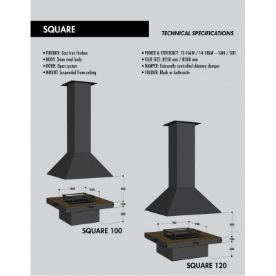 Островной камин KARE