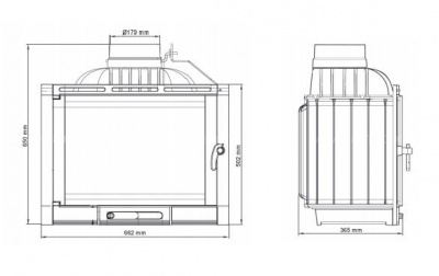 Каминная топка Nordflam Corno