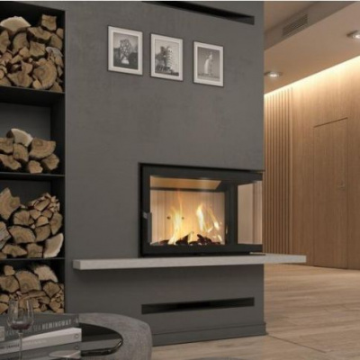 Топка Defro Home Impuls ME угловая, 8 кВт, 670/450/380мм