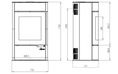 ПЕЧЬ-КАМИН Invicta TANA SUR GA SOCLE ПЕЧЬ-КАМИН Invicta TANA SUR GA SOCLE