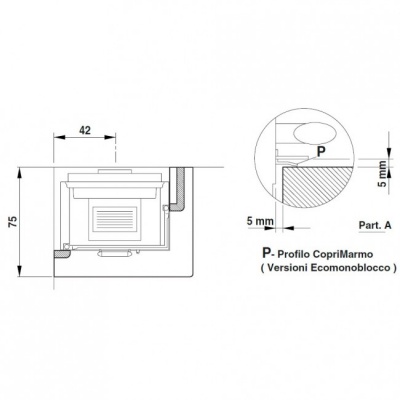 Каминная облицовка Palazzetti Lisbona, столешница - Emperador Каминная облицовка Palazzetti Lisbona, столешница - Emperador