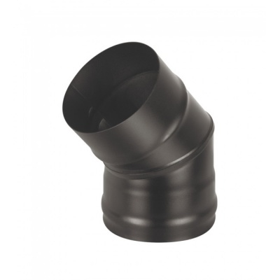 Колено Везувий BLACK (AISI 430/0,8мм) 45 2-х секц. d=120 Колено Везувий BLACK (AISI 430/0,8мм) 45 2-х секц. d=120
