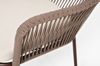 Стул 4SIS Лион из роупа Цвет: коричневый муар, коричневый, бежевый Стул 4SIS Лион из роупа Цвет: коричневый муар, коричневый, бежевый