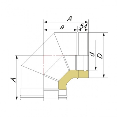 Отвод Вулкан V50R 90° D300/400, нерж 321/304