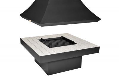 Островной камин Tube