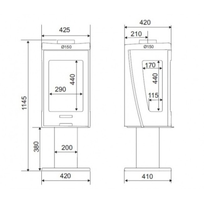Отопительная печь Supra Trivik