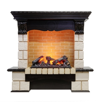 Каминокомплект Pierre Luxe Cassette 600 Темный дуб Каминокомплект Pierre Luxe Cassette 600 Темный дуб