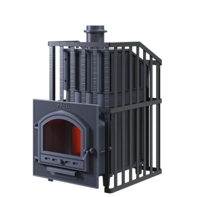 Печь для бани чугунная Гефест Гроза Ураган 24 (П)