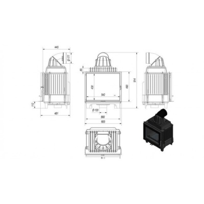 Каминная топка Kratki FRANEK 10 Каминная топка Kratki FRANEK 10