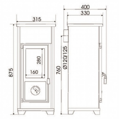 Отопительная печь Supra Heissberg Отопительная печь Supra Heissberg