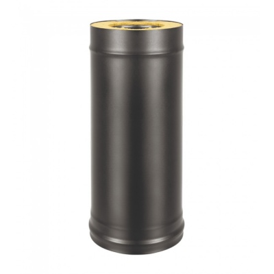 Сэндвич-труба Везувий BLACK (AISI 430/0,8мм) L-0,5м d=115x200 Сэндвич-труба Везувий BLACK (AISI 430/0,8мм) L-0,5м d=115x200