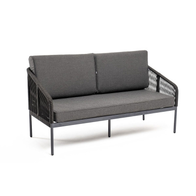 Диван 4SIS Канны 2-местный из роупа Цвет: темно-серый (RAL7024) шагрень, темно-серый Диван 4SIS Канны 2-местный из роупа Цвет: темно-серый (RAL7024) шагрень, темно-серый