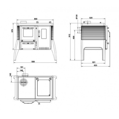 Отопительная печь Brunner Iron Dog 6 Отопительная печь Brunner Iron Dog 6