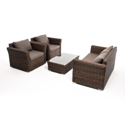 Комплект садовой мебели 4SIS Капучино Сингл (гиацинт) Цвет: коричневый Комплект садовой мебели 4SIS Капучино Сингл (гиацинт) Цвет: коричневый